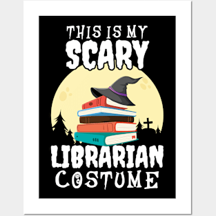 This Is My Scary Librarian Halloween Book Lovers Library Posters and Art